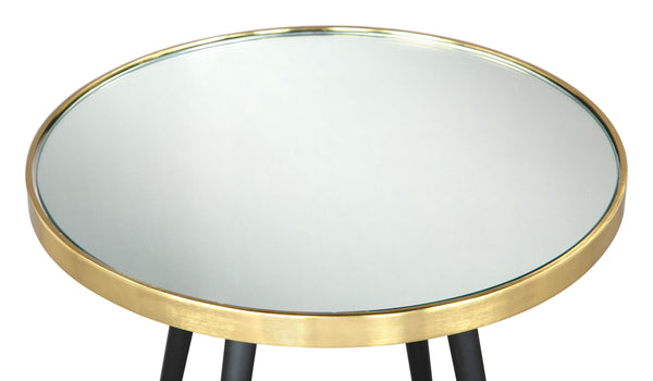 Particle Side Table Black & Gold