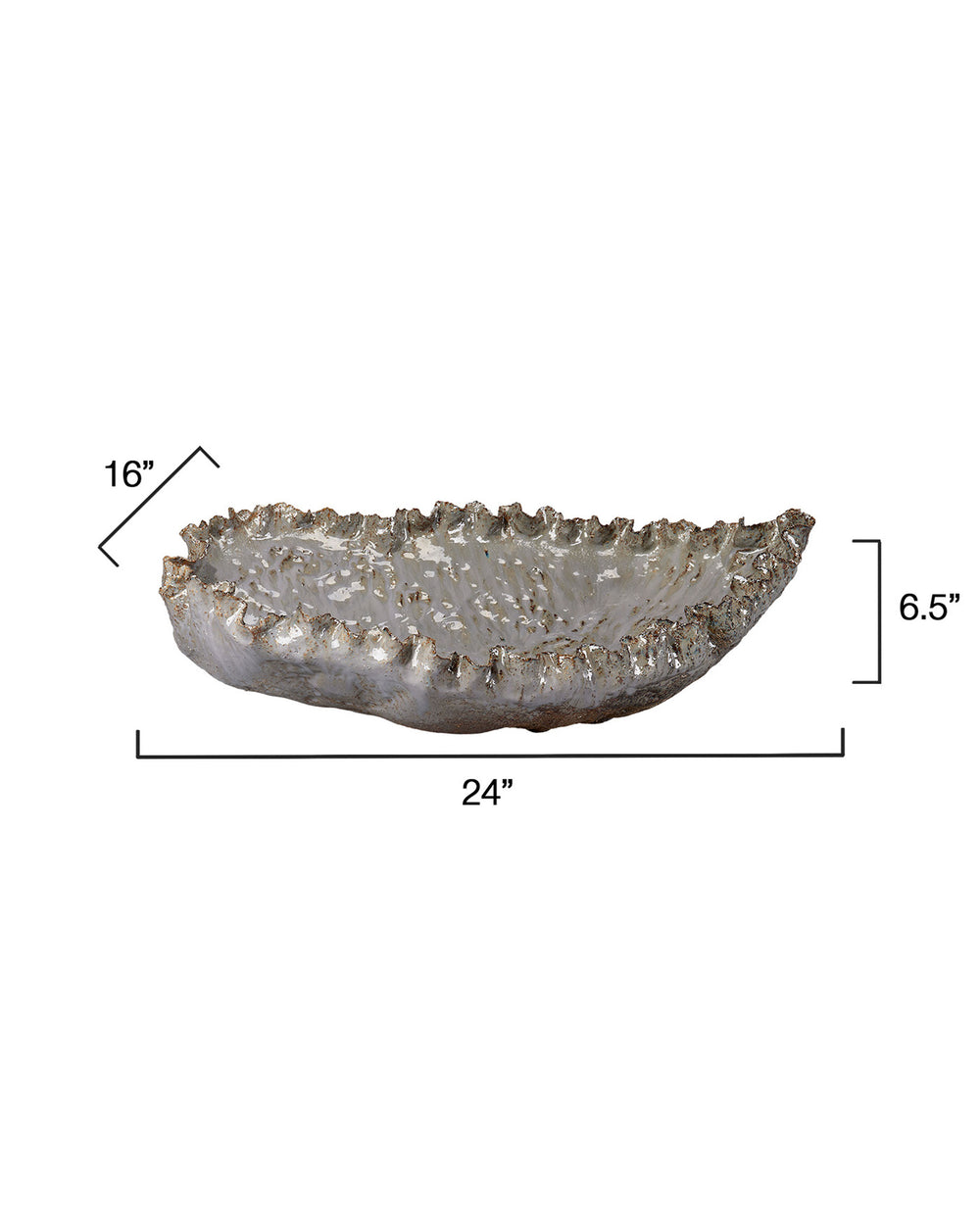 Crustacean Ceramic Decorative Bowl, Large