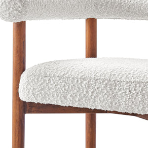 Keanu Boucle Counter Stool Brown Legs, Stanton Beige 