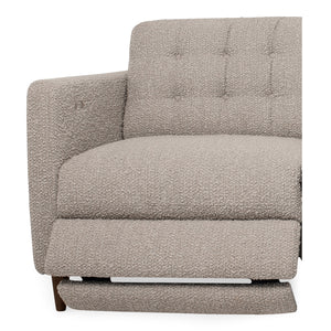 Moe's Bridgers Power Recliner Sofa in Warm Grey