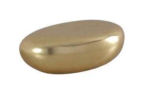 River Stone Cocktail Table, Gold Leaf, Small