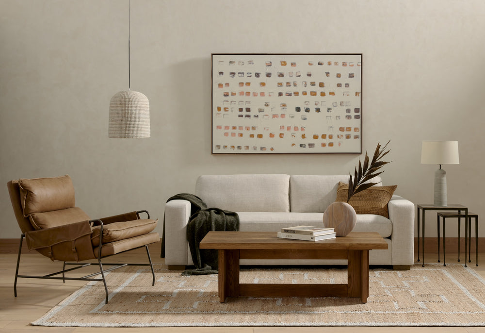 Boone Sofa 86" In Thames Cream