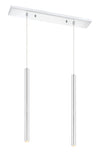 Forest 2 Light Island/Billiard in Chrome Finish