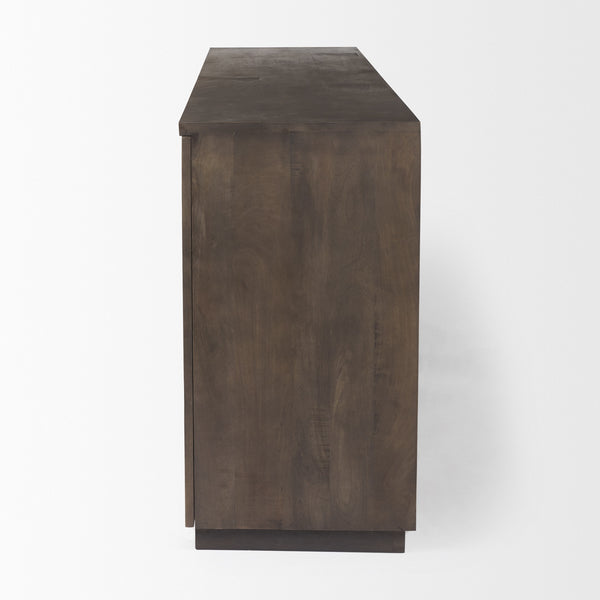 West 82.0L x 18.0W x 34.0H Wooden Angular Sideboard