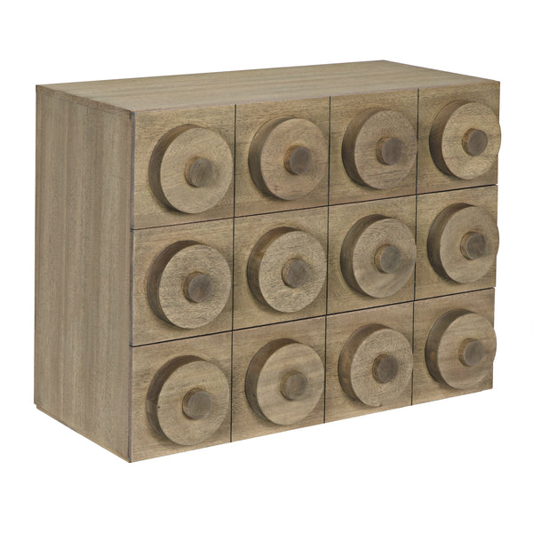 Lego Washed Walnut Sideboard with 3 Drawers