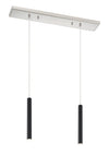 Forest 2 Light Island/Billiard in Brushed Nickel Finish
