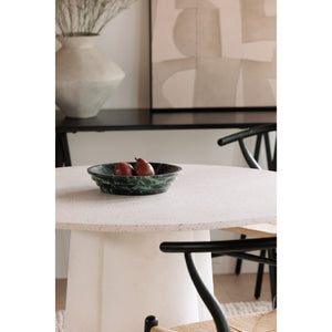 Moe's Mono Dining Table in White Terrazzo