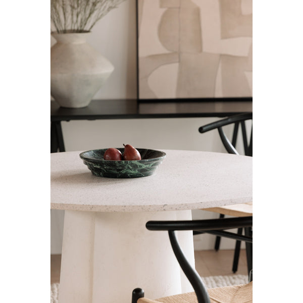 Moe's Mono Dining Table in White Terrazzo