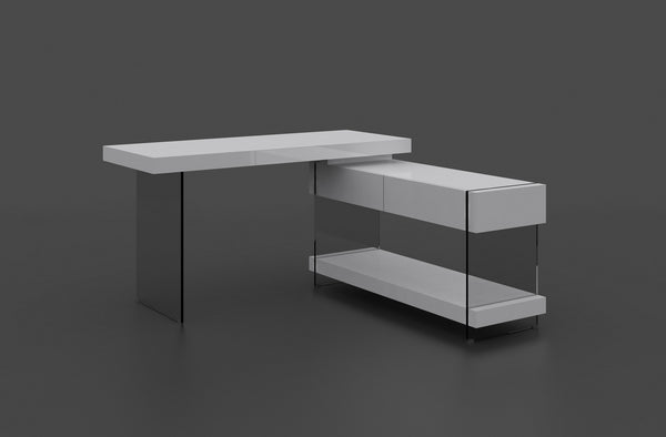 Reese Desk White High Gloss