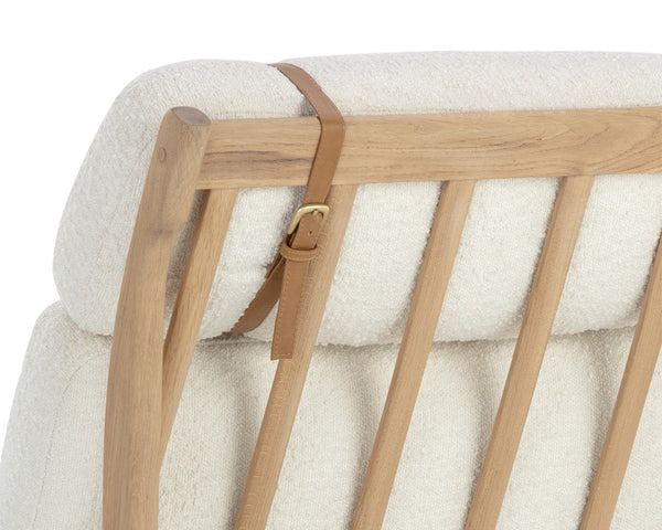 ELANOR LOUNGE CHAIR - LIGHT OAK - ALTRO WHITE
