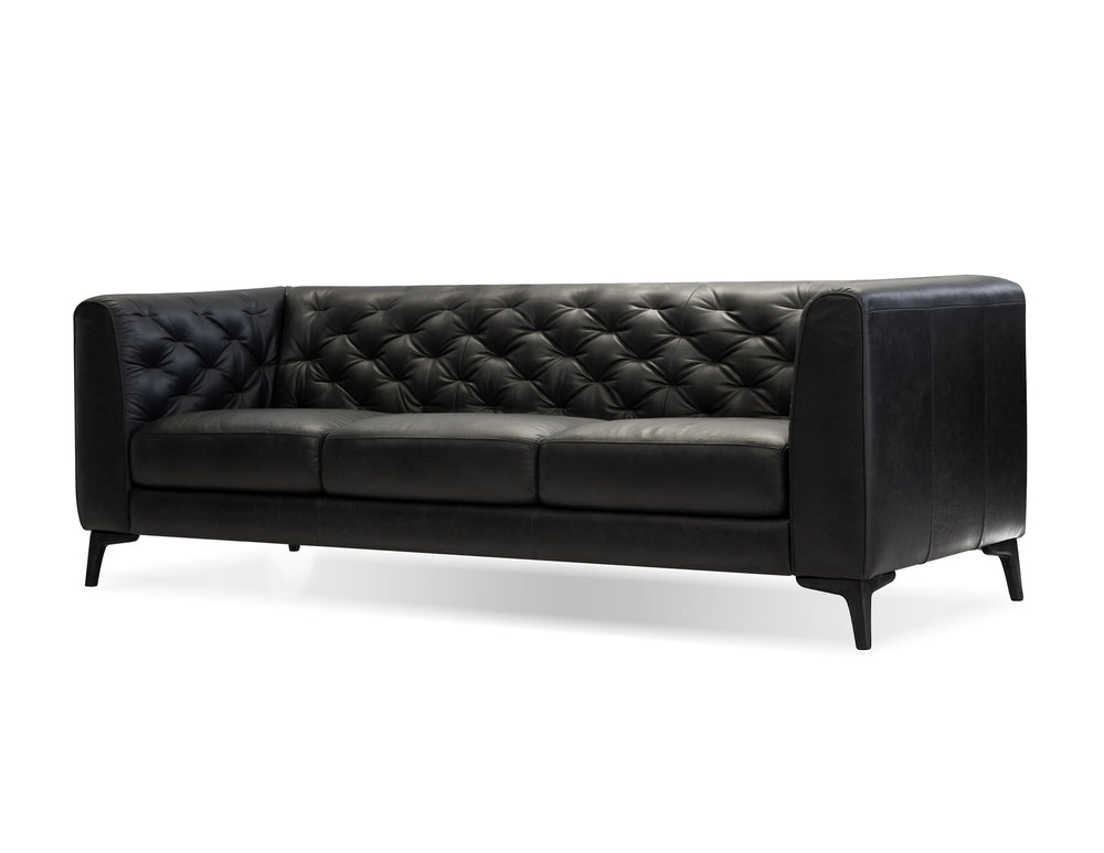 Dalton sofa in vintage black with black legs