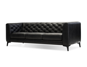 Dalton sofa in vintage black with black legs