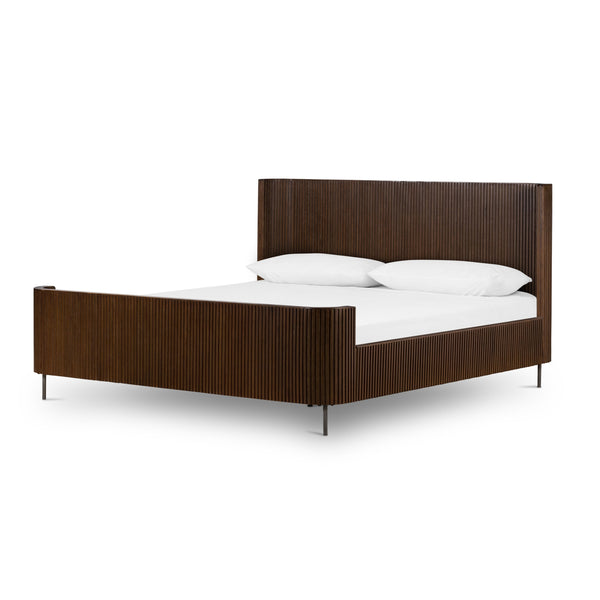Fletcher Bed In Terra Brown Oak In King