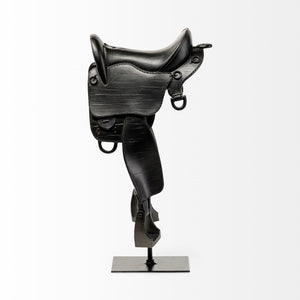 Colt III 8L x 9W Black Equestrian-Inspired English Horse Saddle
