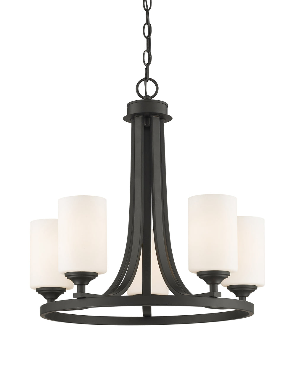Bordeaux 5 Light Chandelier in Bronze Finish
