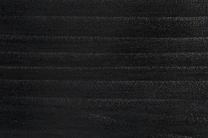McCormick Teak Chair in Charcoal Black with Black Leather Upholstery