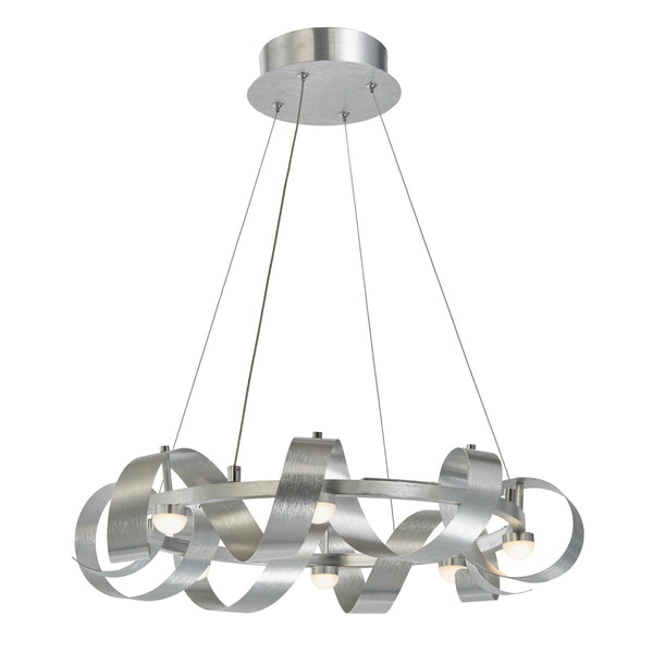 Rolling Hills AC7210BA Chandelier in Brushed Aluminum