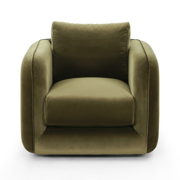 Malakai Swivel Chair In Surrey Olive
