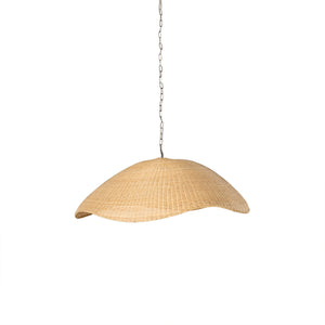 Overscale Woven Rattan Pendant In Natural