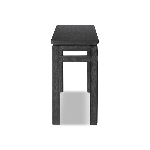 Oman Console Table - Rustic Black Veneer