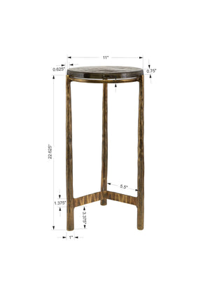 Eternity Brass Accent Table