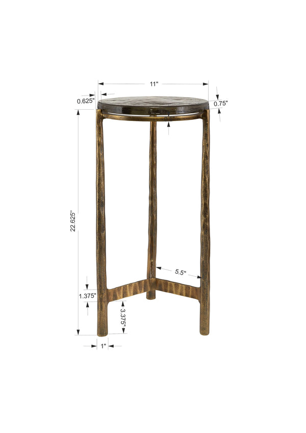 Eternity Brass Accent Table