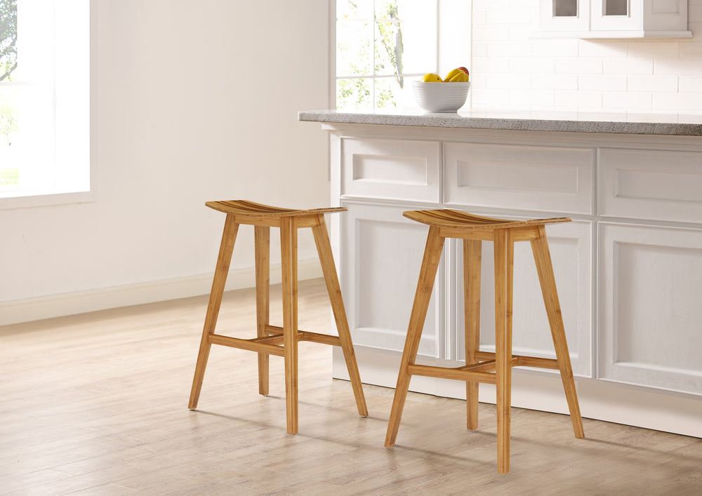 Tigris Counter Height Stool, Caramelized With Exotic Tiger Inlay