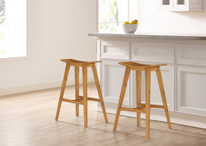 Tigris Counter Height Stool, Caramelized With Exotic Tiger Inlay