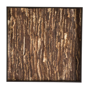 Sliced Bracket Mushroom Panel on Flexible Burlap