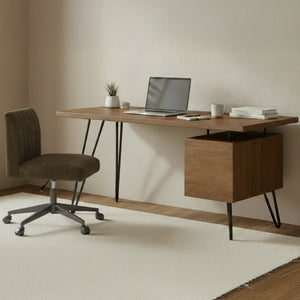 Sally Office Chair in Cedar Green Upholstery
