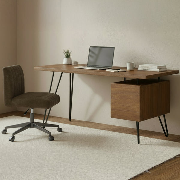 Sally Office Chair in Cedar Green Upholstery