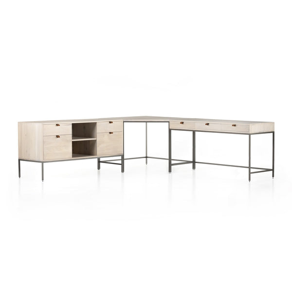 Trey Desk System - Dove Poplar