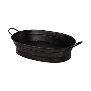 Reno 20L x 14W Black Metal Vintage Inspired Basket