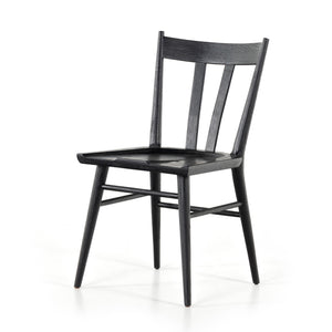 Gregory Dining Chair In Black Oak