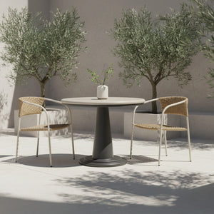 Moe's Esme Outdoor Cafe Table in Cream
