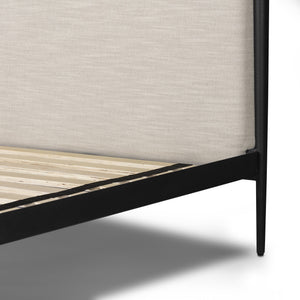 Xander Canopy King Bed - Savoy Parchment