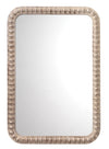 Rectangle Audrey Wall Mirror, White Washed Wood