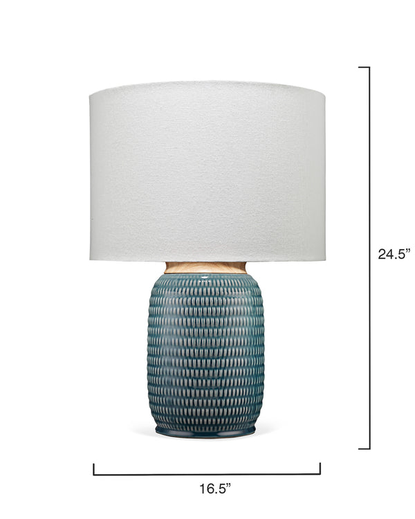 Graham Ceramic Table Lamp, Blue