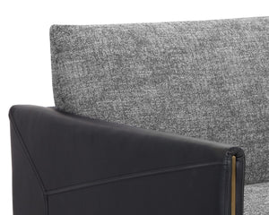 ASHI SOFA - NASH ZEBRA / COAL BLACK