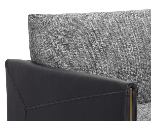 ASHI SOFA - NASH ZEBRA / COAL BLACK