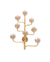 Agave Americana Gold Wall Sconce In Dark Contemporary Gold Leaf