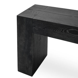 Bristol Solid Wood Rectangle Console Table - Aged Black