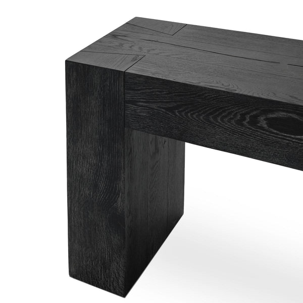 Bristol Solid Wood Rectangle Console Table - Aged Black