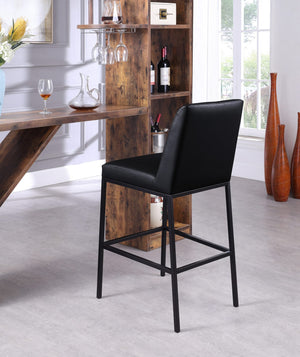Bernard Stool In Black Faux Leather