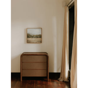Rye 3 Drawer Nightstand in Warm Brown