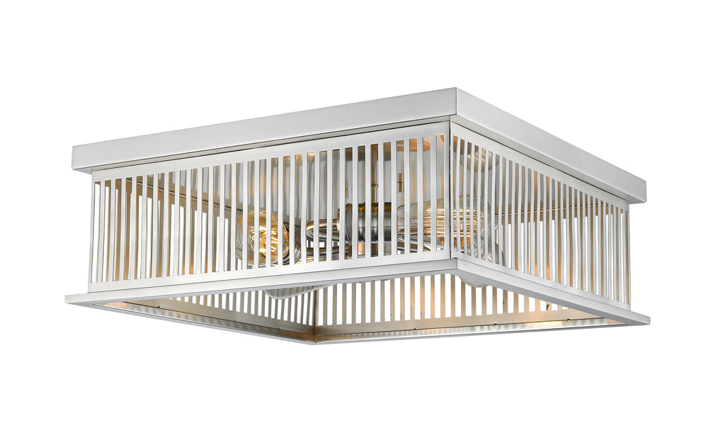 Camellia 4 Light Flush Mount in Brushed Nickel Finish