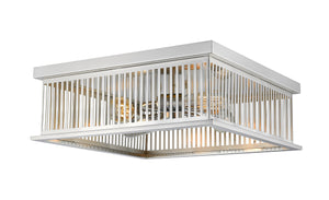 Camellia 4 Light Flush Mount in Brushed Nickel Finish