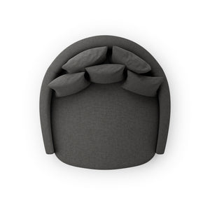 Open Box - Chloe Media Lounger In Gibson Smoke