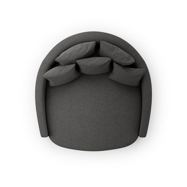 Open Box - Chloe Media Lounger In Gibson Smoke