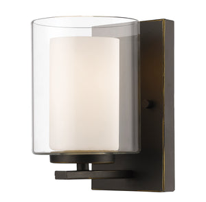 Willow 1 Light Wall Sconce in Olde Bronze Finish